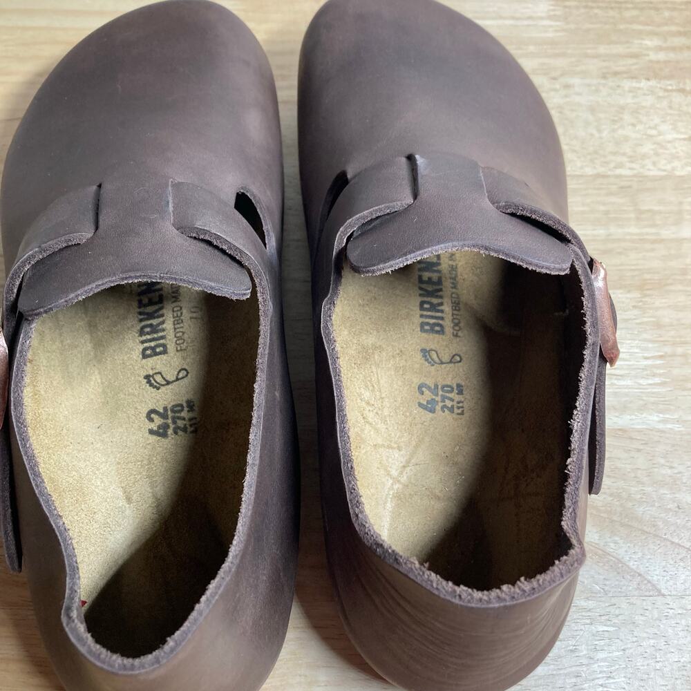 Birkenstock Men's Brown Leather Shoes - Picture 4 of 9